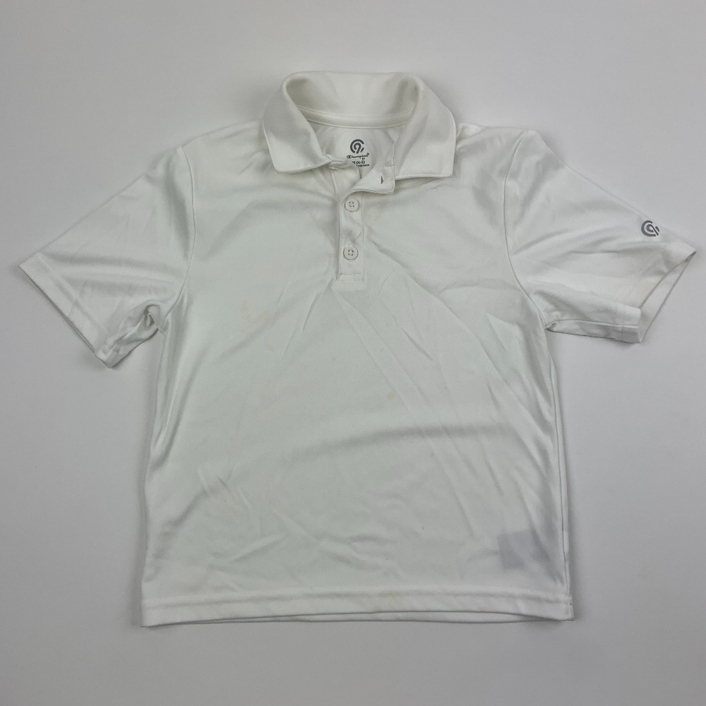 Champion Kids Boys Polo Shirt Shirt Sleeve White XS